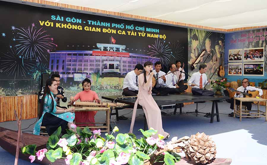 Không gian đờn ca tài tử Nam Bộ được UNESCO công nhận là Di sản văn hóa phi vật thể đại diện của nhân loại vào năm 2013. Ảnh: Phương Linh