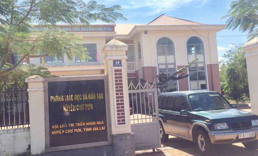 Phòng GD-ĐT huyện Chư Pưh khẳng định không ém hồ sơ mời thầu. Ảnh : Văn Ngọc