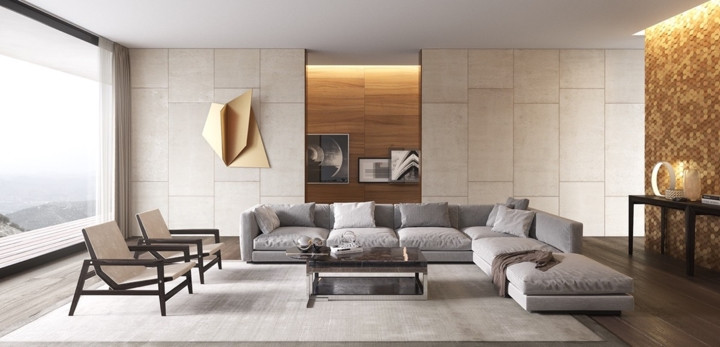 Nơi tiếp khách của một căn hộ trên tầng cao trang trí theo phong cách đơn giản chú trọng sự thoải mái cho khách và chủ. Nơi tiếp khách của một căn hộ trên tầng cao trang trí theo phong cách đơn giản chú trọng sự thoải mái cho khách và chủ.