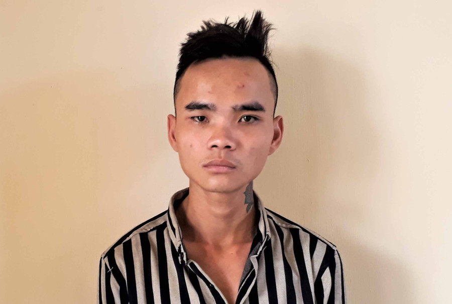 Đối tượng Bùi Xuân Hoàng. Ảnh: Hồng Thuấn