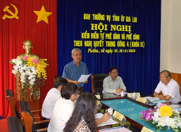 Phó Chủ nhiệm Ủy ban Kiểm tra Trung ương Đảng- Lê Hồng Liêm phát biểu chỉ đạo. Ảnh: Thanh Nhật