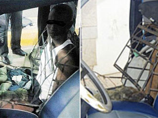 Những kẻ buôn người lấy miếng đệm xốp ra để nhét người vào mặt trong ghế ngồi