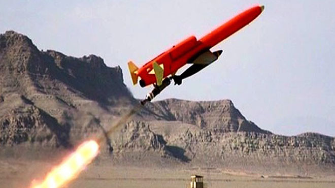 Máy bay tự lái do Iran sản xuất.