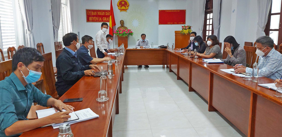 Quang cảnh buổi làm việc. Ảnh: Thiên Di