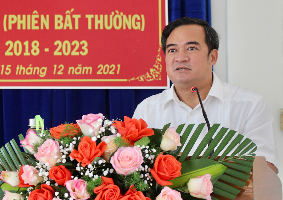 Tân Chủ tịch Hội Nông dân tỉnh Võ Anh Tuấn khóa VIII (nhiệm kỳ 2018-2023) phát biểu nhận nhiệm vụ. Ảnh: Phan Lài Đồng chí Võ Anh Tuấn-tân Chủ tịch Hội Nông dân tỉnh khóa VIII, nhiệm kỳ 2018-2023 phát biểu nhận nhiệm vụ. Ảnh: Phan Lài