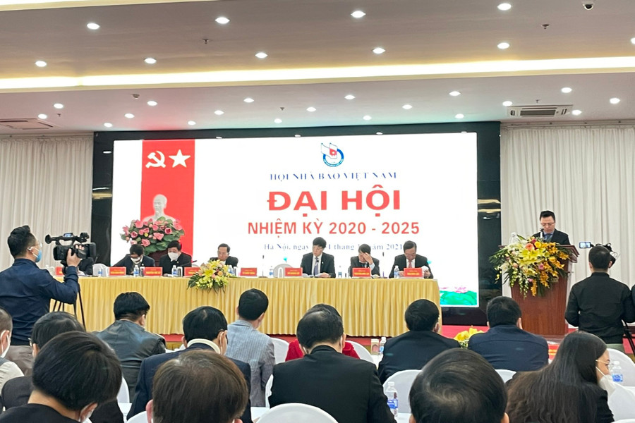 Quang cảnh phiên trù bị Đại hội đại biểu toàn quốc lần thứ XI Hội Nhà báo Việt Nam. Ảnh: Phương Duyên