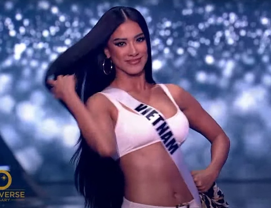 Kim Duyên có màn trình diễn tốt trong đêm thi bán kết. Ảnh: MU.