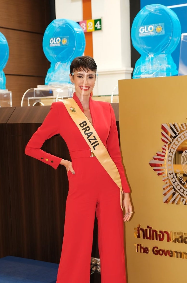 Với một cuộc thi ưa chuộng vẻ đẹp độc đáo, sắc sảo như Miss Grand International 2021, mái tóc tém cá tính của đại diện Brazil cũng gây được ấn tượng mạnh. Ảnh: MGI. 