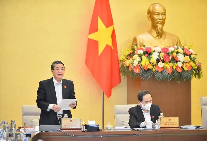 Phó Chủ tịch Quốc hội Nguyễn Đức Hải phát biểu tại cuộc họp