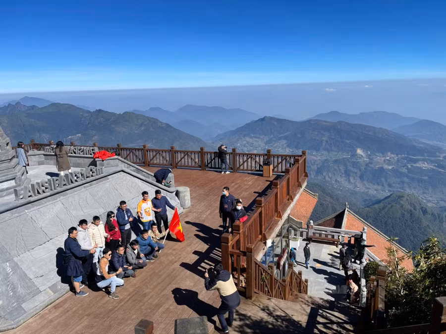 Các hoạt động du lịch đã dần khôi phục trở lại tại thị xã Sapa. Ảnh: NVCC