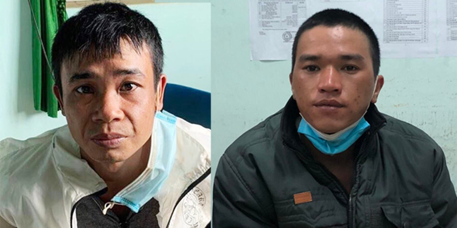 Hai đối tượng: Lê Thanh Nguyên (trái) và Nguyễn Thanh Tùng. Ảnh: Hữu Phong