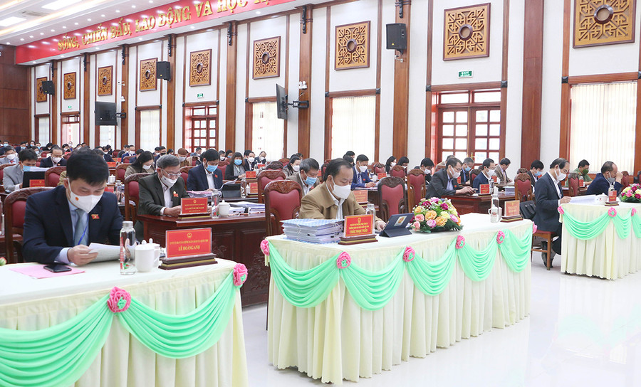Các đại biểu tham gia kỳ họp. Ảnh: Tấn Thi