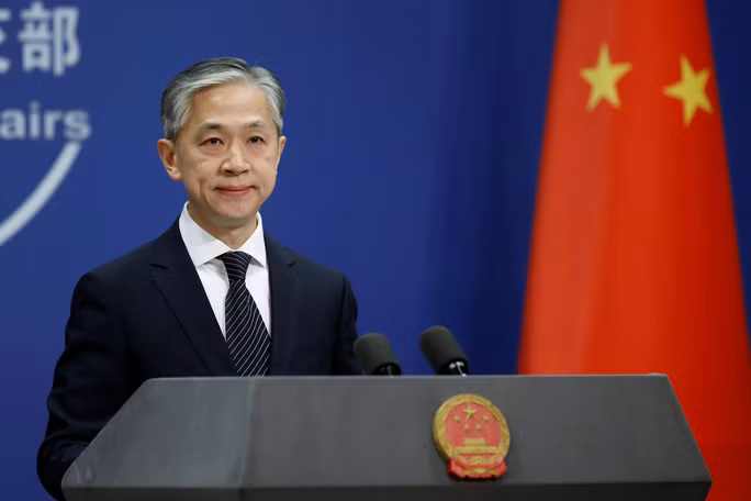  Người phát ngôn Bộ Ngoại giao Trung Quốc Uông Văn Bân. Ảnh: Reuters