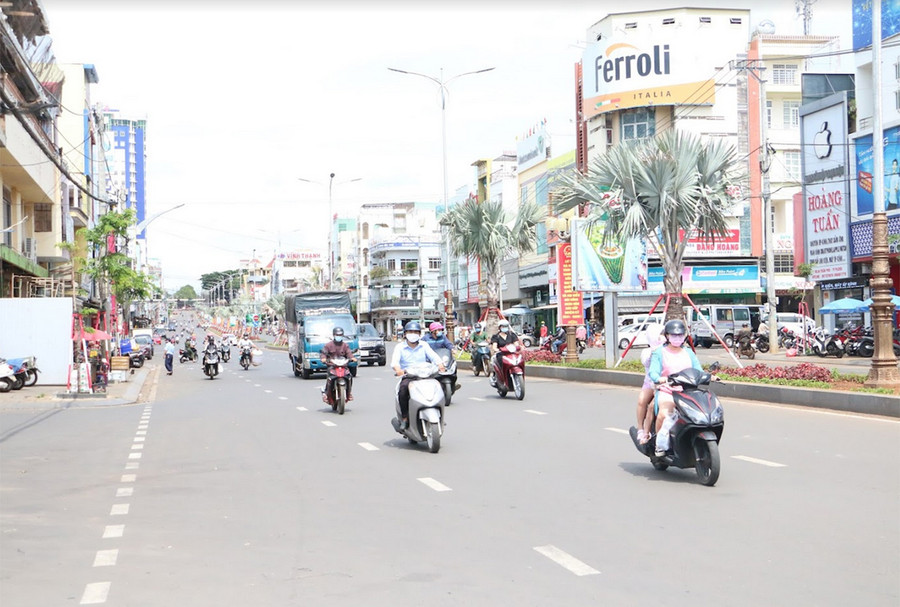 Một góc TP. Pleiku. Ảnh: Quang Tấn Ảnh: Quang Tấn