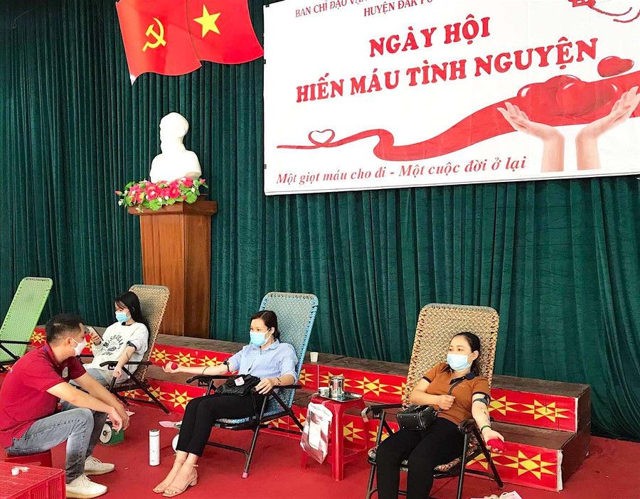 Tỉnh Gia Lai phấn đấu vận động đạt 1,1% dân số tham gia hiến máu trong năm 2022. Ảnh: Mộc Trà