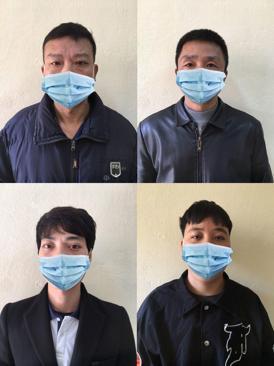 4 người đàn ông bị khởi tố vì buôn bán và vận chuyển cá thể sơn dương. Ảnh: Phạm Đức  4 người đàn ông bị khởi tố vì buôn bán và vận chuyển cá thể sơn dương. Ảnh: Phạm Đức