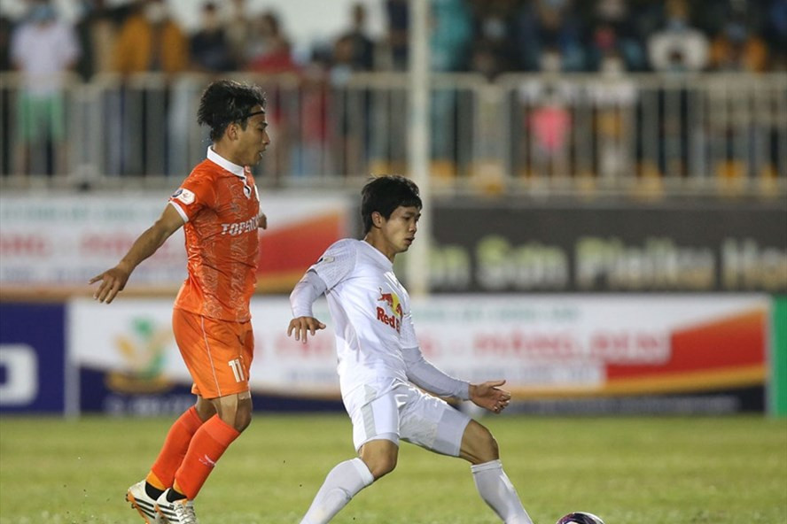 Hoàng Anh Gia Lai sẽ gặp Bình Định tại Cúp Hoàng đế Quang Trung 2022. Ảnh: VPF