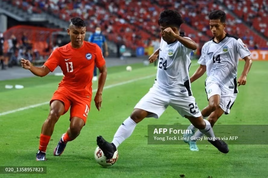 Tuyển Singapore chính thức giành vé dự bán kết AFF Cup 2020. Ảnh: AFP