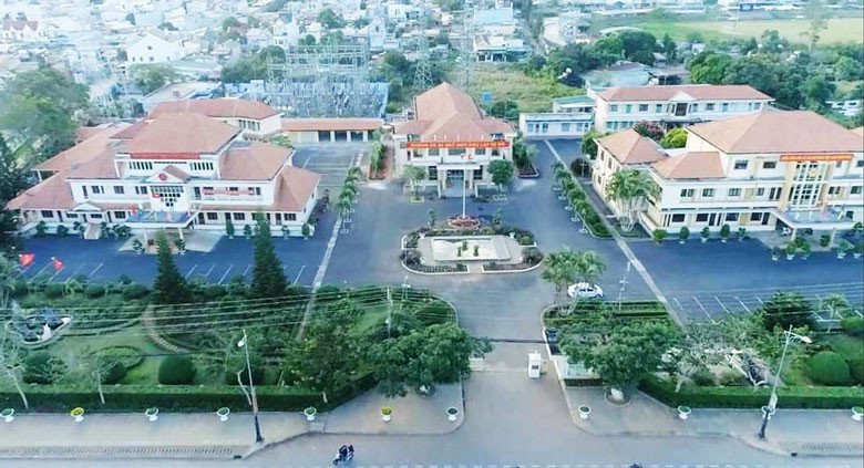 Một góc trung tâm huyện Đức Trọng