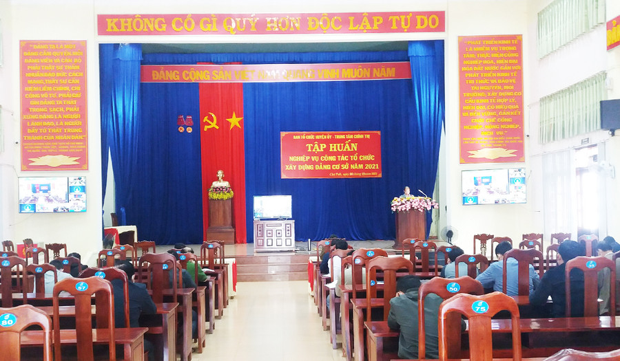 Quang cảnh lớp tập huấn. Ảnh: Anh Thư Quang cảnh buổi tập huấn. Ảnh: Anh Thư