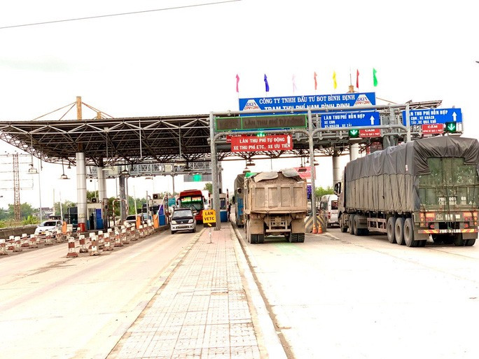  Trạm thu phí BOT Nam Bình Định - nơi lái xe Cục QLTT tỉnh Bình Định thường xuyên dùng vé thu phí đường bộ giả để 
