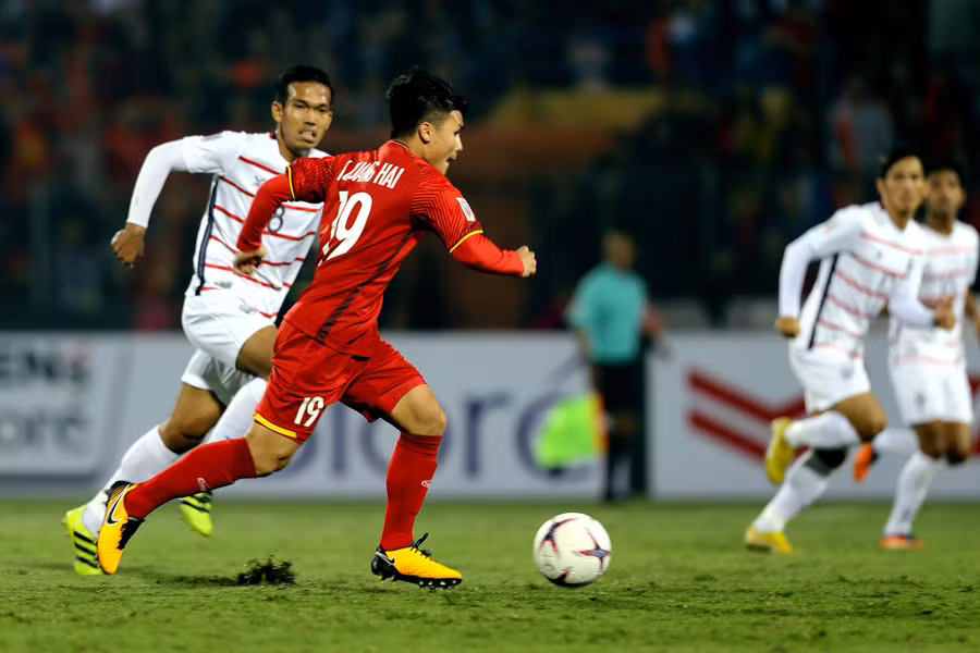 Tuyển Việt Nam luôn thắng Campuchia. Ảnh: Minh Tú