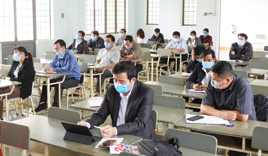 Đại biểu tập huấn công tác kiểm tra, giám sát. Ảnh: Thanh Nhật Đại biểu tập huấn công tác kiểm tra, giám sát. Ảnh: Thanh Nhật