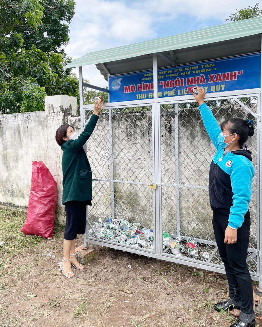 Mô hình “Ngôi nhà xanh” của hội viên phụ nữ xã Kim Tân (huyện Ia Pa). Ảnh: Nguyên Bình Mô hình “Ngôi nhà xanh” của hội viên phụ nữ xã Kim Tân (huyện Ia Pa). Ảnh: Nguyên Bình