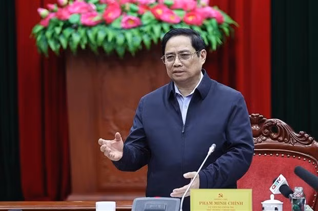 Thủ tướng Phạm Minh Chính yêu cầu Bộ Công an chủ trì, phối hợp với các cơ quan, các địa phương liên quan đẩy nhanh tiến độ điều tra, xác minh, mở rộng vụ án. (Ảnh: Dương Giang/TTXVN)