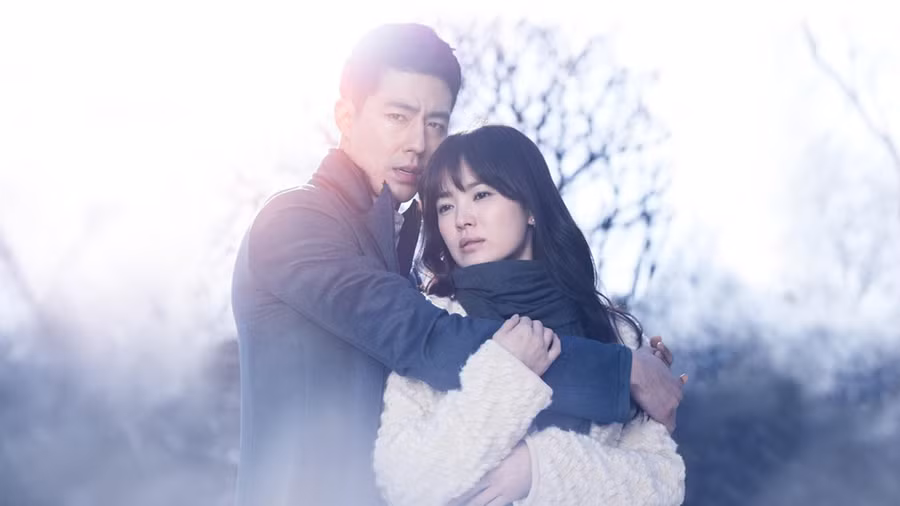 Song Hye Kyo vào vai một cô gái mù trong Ngọn gió đông năm ấy. Ảnh: Chụp màn hình