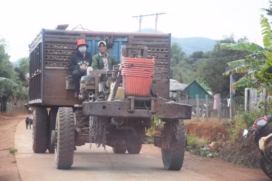 Giá nông sản cao, đường sá thuận lợi nên không còn chuyện bị ép giá hay mất cước vận chuyển lớn, người dân làng Pờ Yầu có đồng ra đồng vào, cải thiện thu nhập