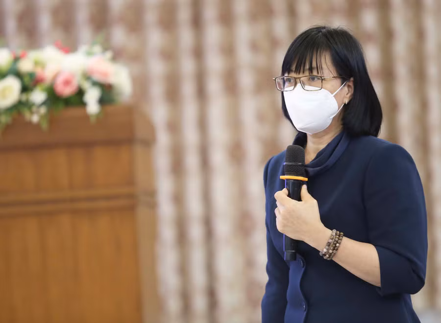 Phó Chủ tịch UBND tỉnh Nguyễn Thị Thanh Lịch trân trọng những nỗ lực của đội ngũ phóng viên báo chí. Ảnh: Văn Ngọc