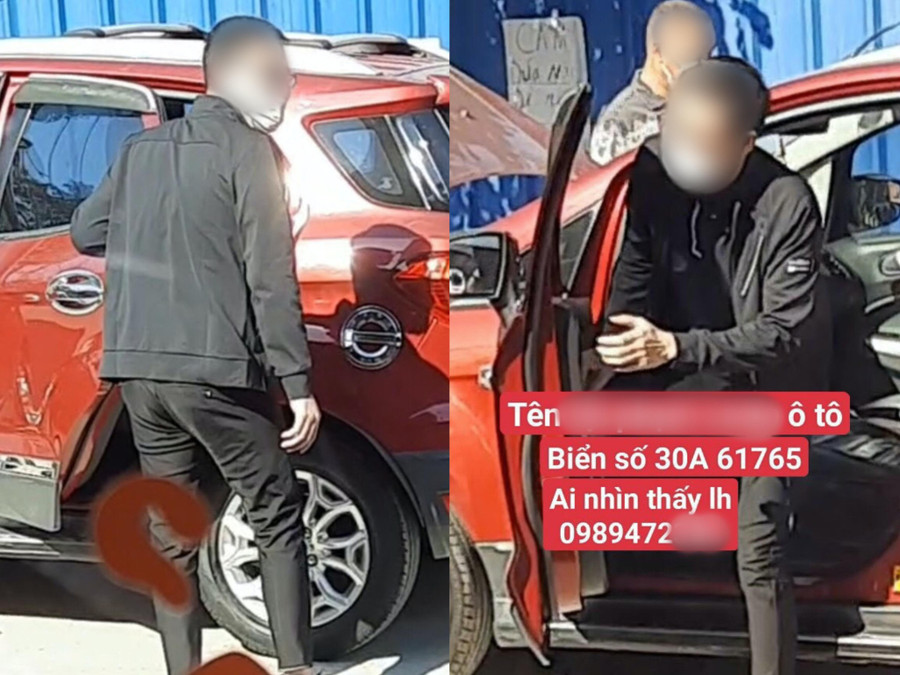  Anh Nguyễn Văn Vinh đăng tải thông tin vụ cướp xe và mức treo thưởng 100 triệu đồng lên mạng xã hội. Ảnh: Đình Trường