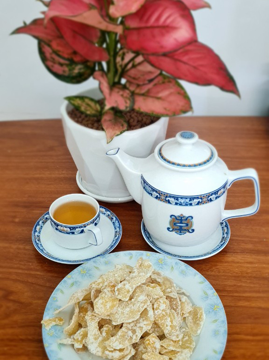 Món mứt gừng. Ảnh: Ngọc Ảnh Món mứt gừng. Ảnh: Ngọc Ảnh