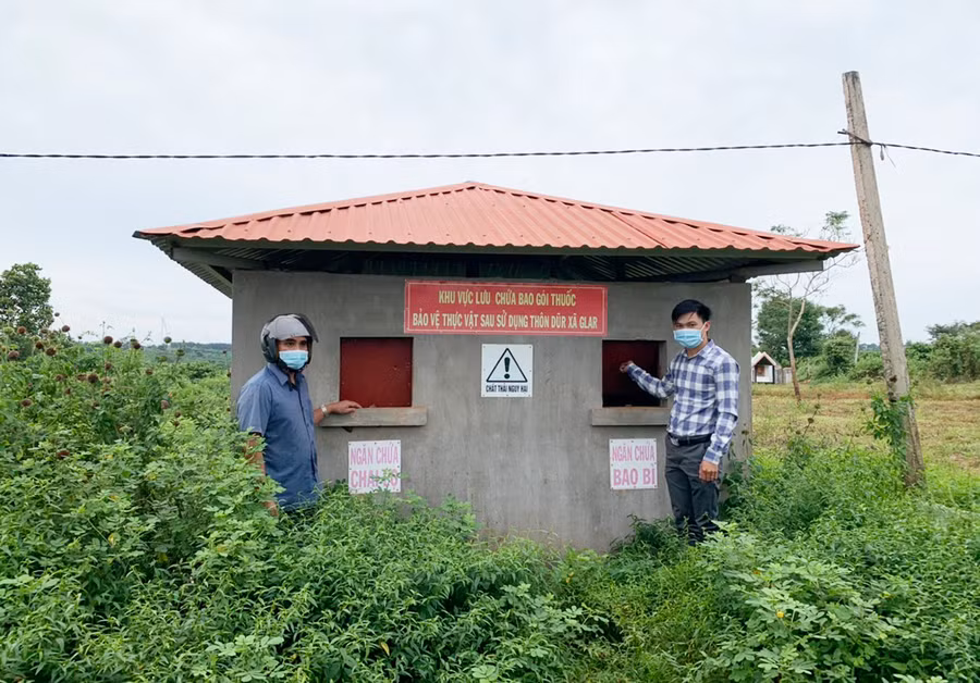 Hiện nay, huyện Đak Đoa đã xây dựng được 92 khu lưu chứa. Ảnh: Nhật Nam