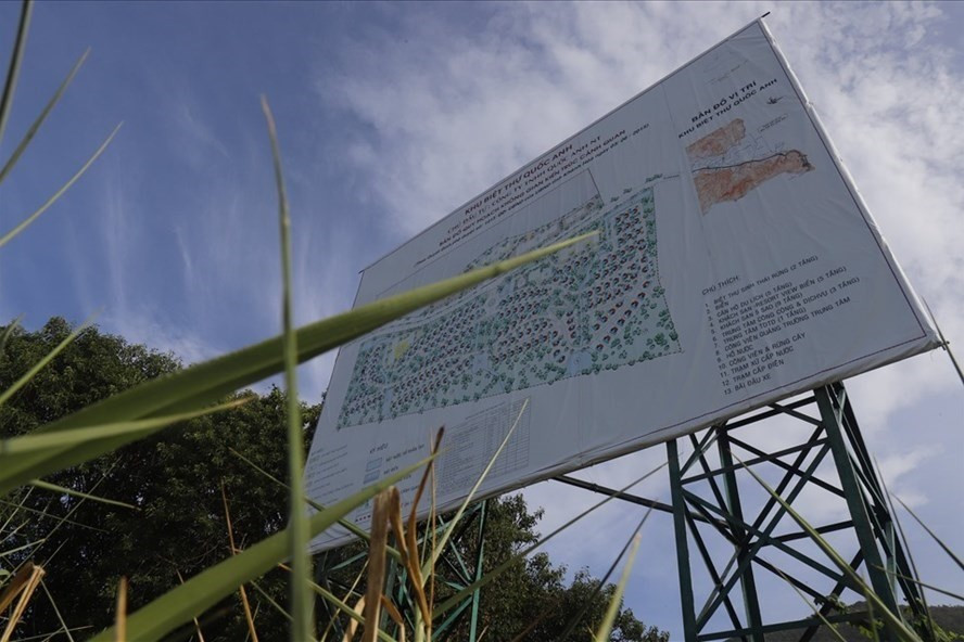 Dự án biệt thự Quốc Anh NT sau 7 năm triển khai vẫn dậm chân tại chỗ. Ảnh: Thu Cúc