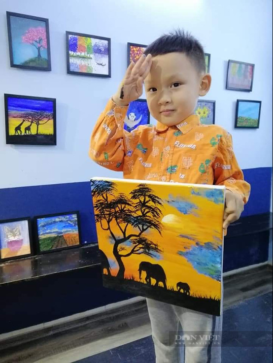 Phòng tranh của Thiên Anh. Ảnh: NVCC  Phòng tranh của Thiên Anh. Ảnh: NVCC