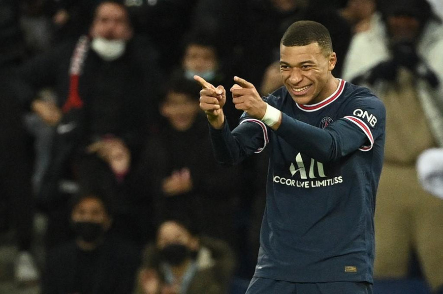 Mbappe tỏa sáng với 2 bàn thắng. Ảnh: AFP
