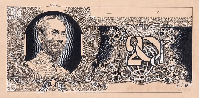 20 đồng - Tiền Việt Nam Dân chủ cộng hòa (phác thảo) năm 1952