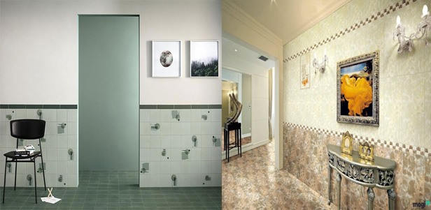 Gạch ốp chân tường có tác dụng bảo vệ tường của bạn tránh khỏi ẩm mốc, đem lại tính thẩm mỹ cho không gian. Đồ họa: Kim Nhung