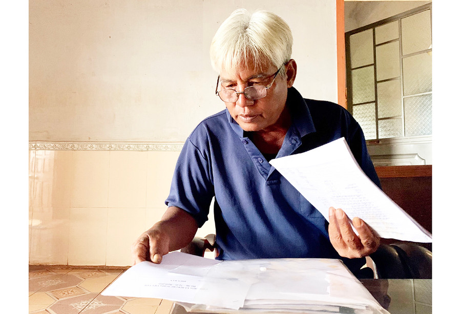 Ông A Yó. Ảnh: Phương Linh Ông A Yó. Ảnh: Phương Linh