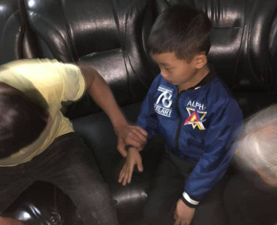 Cháu Huỳnh Dương Quân đã về nhà.