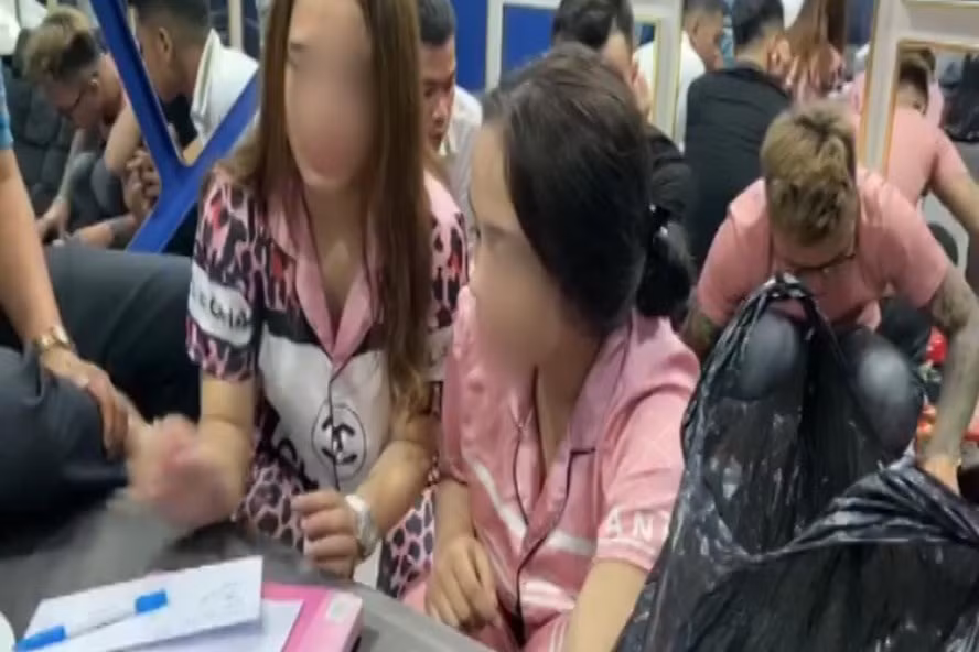  17/20 đối tượng dương tính với ma túy. Ảnh: CA.