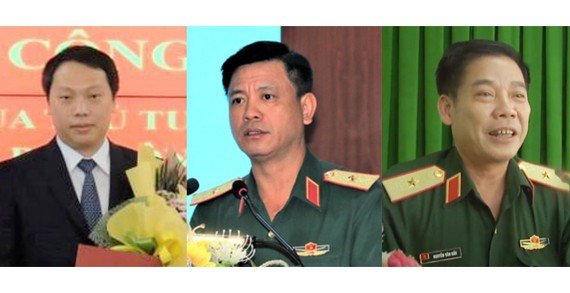 Thứ trưởng Bộ TT-TT Nguyễn Huy Dũng, Thiếu tướng Nguyễn Trường Thắng - Tư lệnh Quân Khu 7, Thiếu tướng Nguyễn Văn Gấu - Chính ủy Quân Khu 9 (Từ trái sang phải) Thứ trưởng Bộ TT-TT Nguyễn Huy Dũng, Thiếu tướng Nguyễn Trường Thắng - Tư lệnh Quân Khu 7, Thiếu tướng Nguyễn Văn Gấu - Chính ủy Quân Khu 9 (Từ trái sang phải)