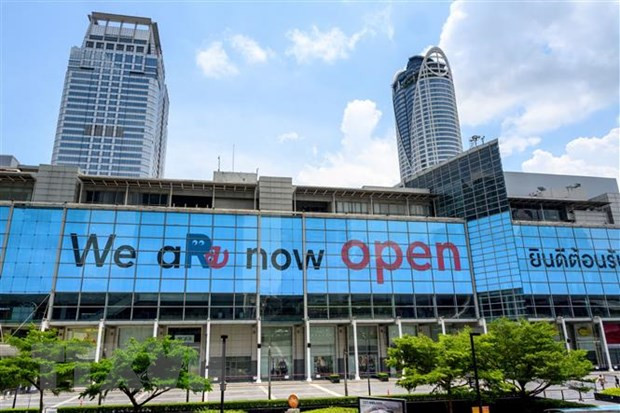 Trung tâm thương mại ở Bangkok, Thái Lan. (Ảnh: AFP/TTXVN)