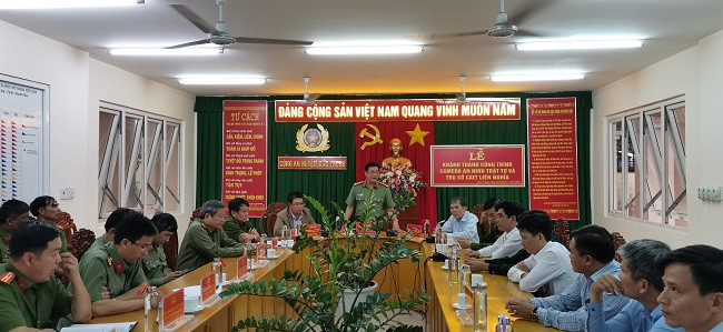 Lãnh đạo Công an tỉnh và huyện Đức Trọng dự lễ khánh thành