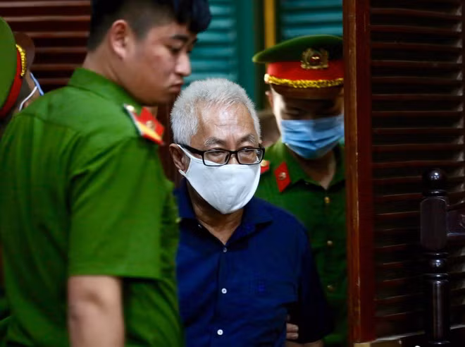 Bị cáo Trần Phương Bình tại phiên tòa.