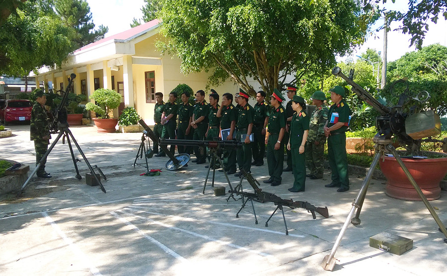  Huấn luyện sẵn sàng chiến đấu là 1 trong 3 khâu đột phá của Đảng bộ Quân sự TP. Pleiku trong nhiệm kỳ 2020-2025. Ảnh: Anh Huy