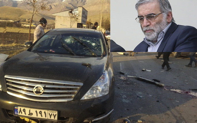 Nhà khoa học Iran Mohsen Fakhrizadeh bị ám sát gần thủ đô Tehran hôm 27-11. Ảnh: AP Nhà khoa học Iran Mohsen Fakhrizadeh bị ám sát gần thủ đô Tehran hôm 27-11. Ảnh: AP