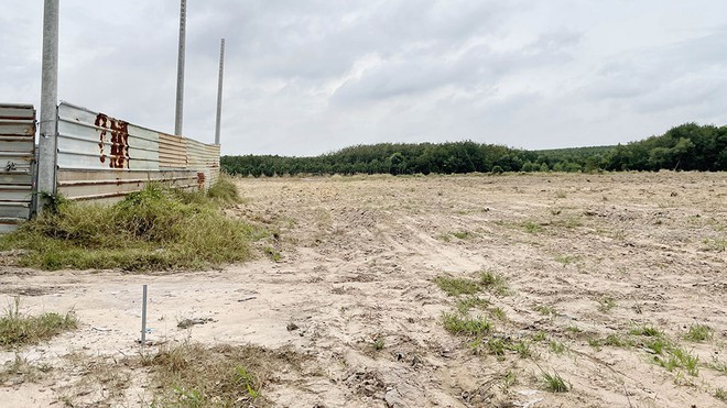 Dự án Thành Phát City 1 sau khi đã bán cho nhiều người đến nay vẫn là bãi đất trống ẢNH: ĐỖ TRƯỜNG